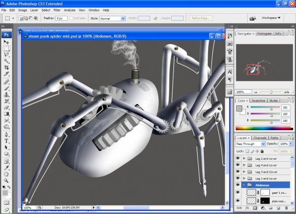 Creation of Brass Gear Spider: Step 25